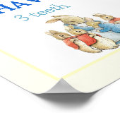 ラビットクラシック編集可能マイルストーンチャートのピーター ポスター (角)