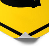 ラビットクロッシングハイウェイサイン ポスター (角)