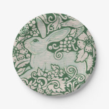 ラビットグリーンウッドランドバニー絵画ヘア