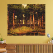 ラビットジャンラモリニエールとプッテのモールフォレスト キャンバスプリント (インサイチュ (リビング))