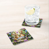 ラビットズガーデンバースデーパーティー スクエアペーパーコースター (インサイチュ)