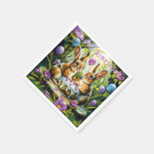 ラビットズガーデンバースデーパーティー スタンダードカクテルナプキン (角)