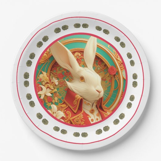 ラビットズドレ王室のスコード紙プレート ペーパープレート (正面)
