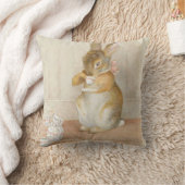 ラビットティーパーティー- Beatrix Potter クッション (ブランケット)