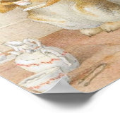 ラビットティーパーティー- Beatrix Potter ポスター (角)