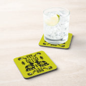 ラビットノルディックスカンジナビアフォークアート コースター (右側)