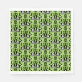 ラビットノルディックスカンジナビアフォークアート スタンダードランチョンナプキン