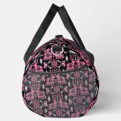 ラビットノルディックスカンジナビアフォークアート ダッフルバッグ (右)