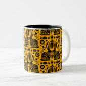 ラビットノルディックスカンジナビアフォークアート ツートーンマグカップ (正面右)