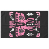 ラビットノルディックスカンジナビアフォークアート テーブルクロス (正面(横))