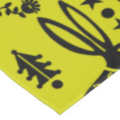 ラビットノルディックスカンジナビアフォークアート テーブルクロス (アングル)