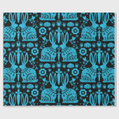 ラビットノルディックスカンジナビアフォークアート ラッピングペーパー (フラット)