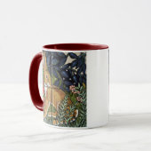 ラビットハレインフォレストウィリアムモリススタイル マグカップ (正面左)