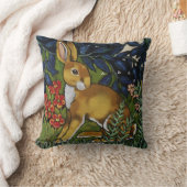 ラビットハレウッドランドウィリアムモリスタペストリースタイル クッション (ブランケット)