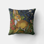 ラビットハレウッドランドウィリアムモリスタペストリースタイル クッション (裏面)