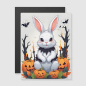 ラビットハロウィーンかわいい可愛いおもしろい動物魔法 (正面/裏面)