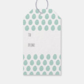 ラビットバニーアニマルアートホッピーイースターキュート春 ギフトタグ (裏面)