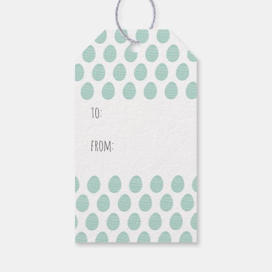 ラビットバニーアニマルアートホッピーイースターキュート春 ギフトタグ (裏面)