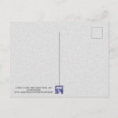 ラビットバニーウォッチングクラウドおもしろいウォーターカラーアートP ポストカード (裏面)