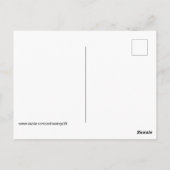 ラビットバニースケッチかわいい春アニマルアート ポストカード (裏面)