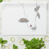 ラビットバニーズキッチンタオル キッチンタオル (折り畳み)