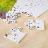 ラビットバニーハレイースターアニマルワイルドライフキュート ジグソーパズル (側面)