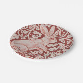 ラビットバニーハレラストレッドウッドランドアート ペーパープレート (アングル)