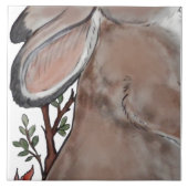 ラビットバードジャコビーンフローラタイル壁画8pc L行3 タイル (正面)