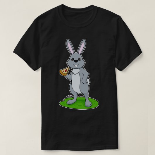 ラビットピッツェリアピザ Tシャツ (デザイン正面)