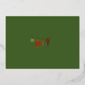 ラビットピーターのクリスマスホリデーカード 箔シーズンカード (裏面)