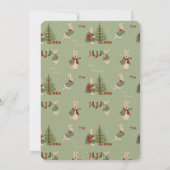 ラビットピーターのクリスマス1st誕生日招待状 招待状 (裏面)