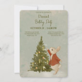 ラビットピーターリсストマス誕生日招待状 招待状 (正面)