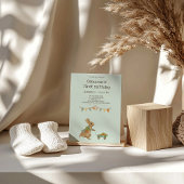 ラビットピーター秋子供の誕生日招待状 招待状