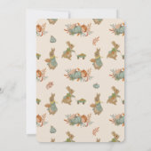 ラビットピーター誕生日パーティーへの招待 招待状 (裏面)