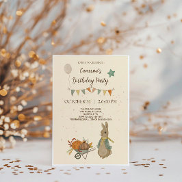 ラビットピーター誕生日パーティーへの招待 招待状