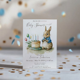 ラビットピーター赤ちゃんシャワー 招待状