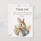 ラビットピーター サンキューカード (正面)