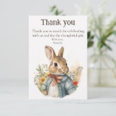 ラビットピーター サンキューカード (スタンド正面)