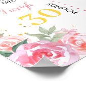 ラビットファースト誕生日パーティーマイルストーンポスター ポスター (角)