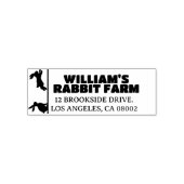 ラビットファームビジネスカユニークウイ差出人住所 セルフインキングスタンプ (デザイン)