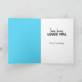 ラビットフォトアートスタンプ折り畳みイースターカード シーズンカード (内部)