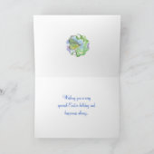 ラビットフラワーガーデンハッピーイースター シーズンカード (内部)