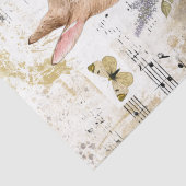 ラビットフラワーバタフライミュージック金ゴールドデカップージアイディア 薄葉紙 (詳細)