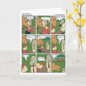 ラビットフード誕生日カード カード (黄色い花)