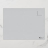 ラビットベクターアートアニマルモダンブアーバンシティグラフィック 箔シーズンポストカード (裏面)