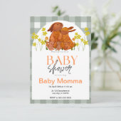 ラビットベビーシャワー招待状 招待状 (スタンド正面)