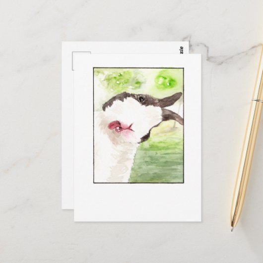 ラビットペットセルフィー – DNMポストカード ポストカード (正面/裏面インサイチュ)