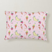 ラビットペンギンストロベリーアイスクリームかわいいベビー アクセントクッション (裏面)