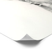 ラビットペンシルスケッチ ポスター (角)