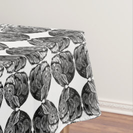 ラビットペン&インクスケッチライトブルーイースターデコール テーブルクロス